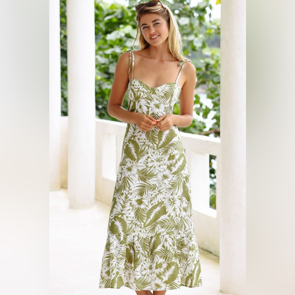Kenny Flowers “The Bali” Silk Sweetheart Dress